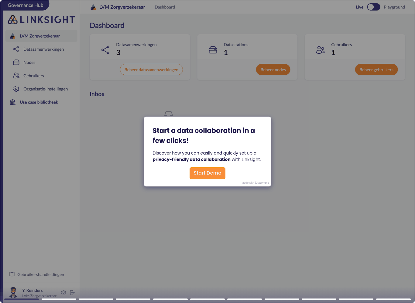 Product tour GIF