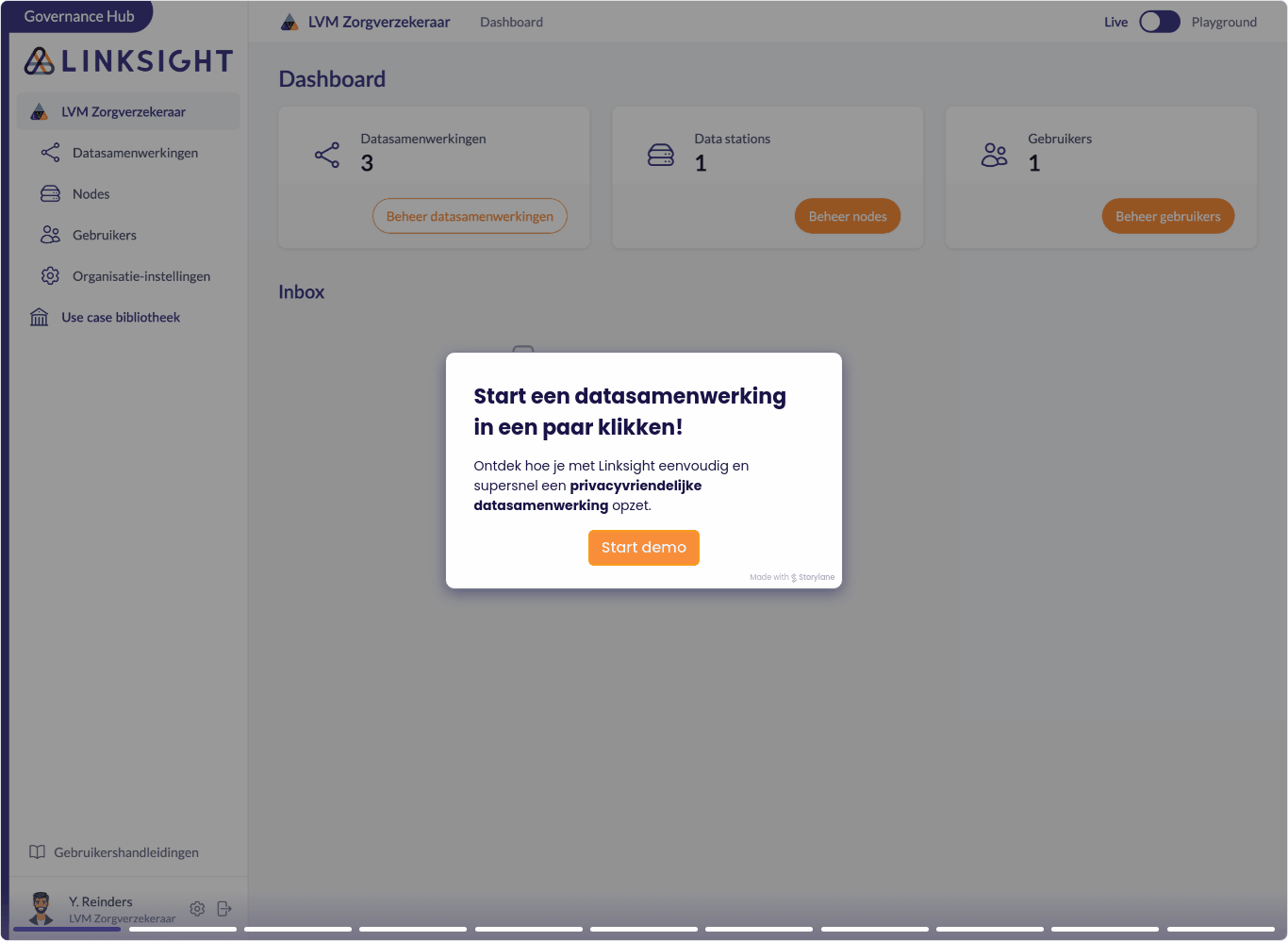 Product tour GIF